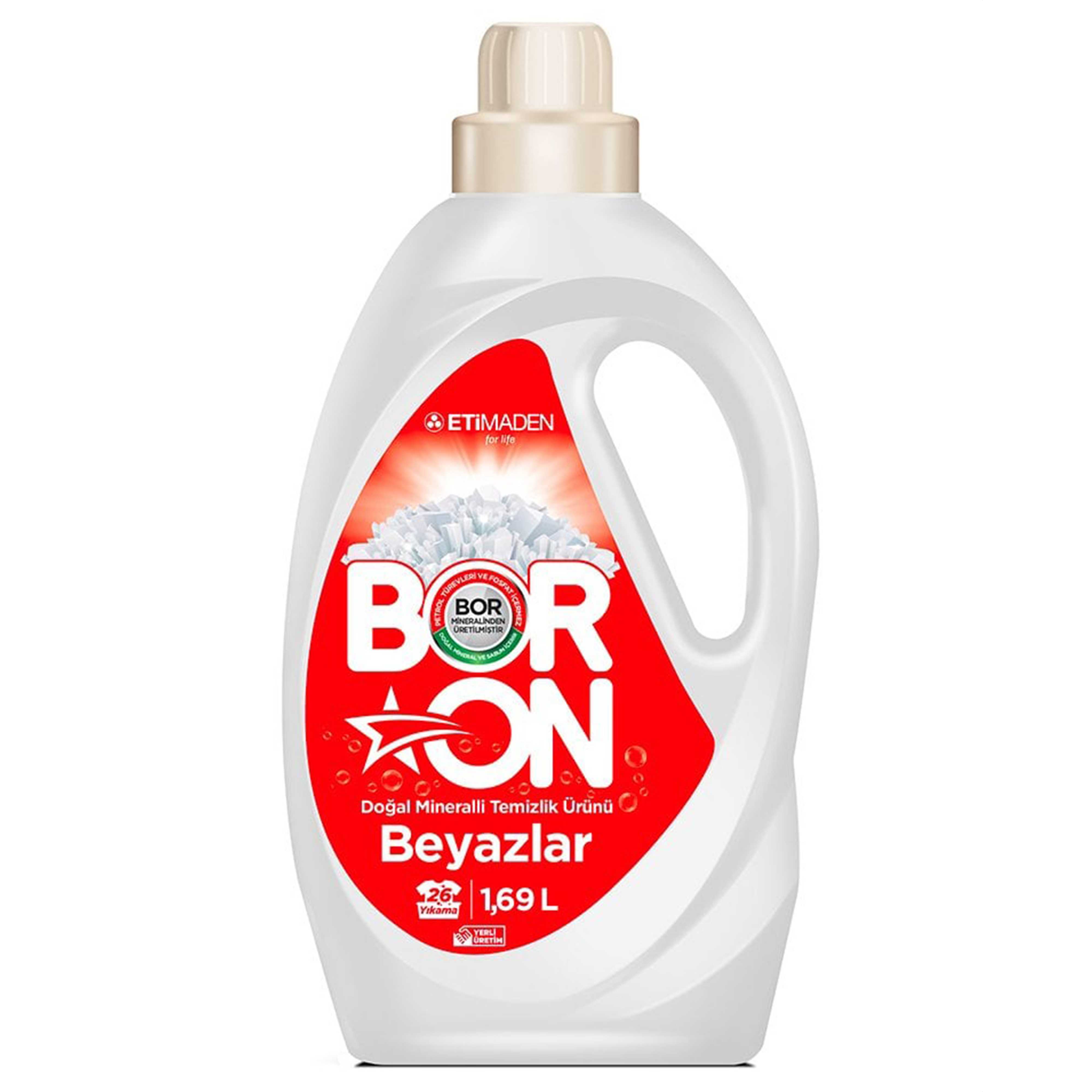Boron Doğal Mineralli Sıvı Temizlik Ürünü 1,69 lt - Beyazlar