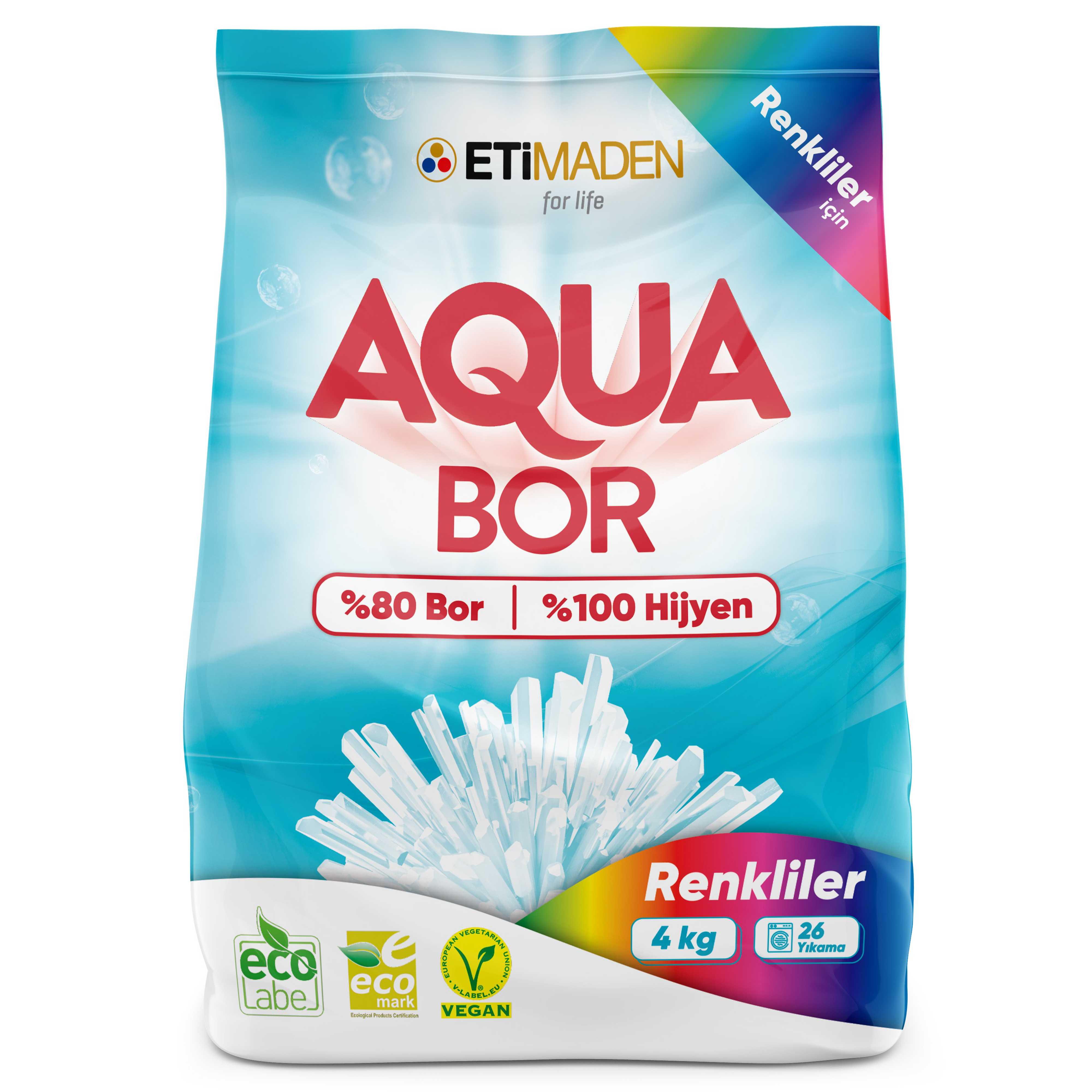 AquaBor Toz Çamaşır Deterjanı 4 kg - Renkliler