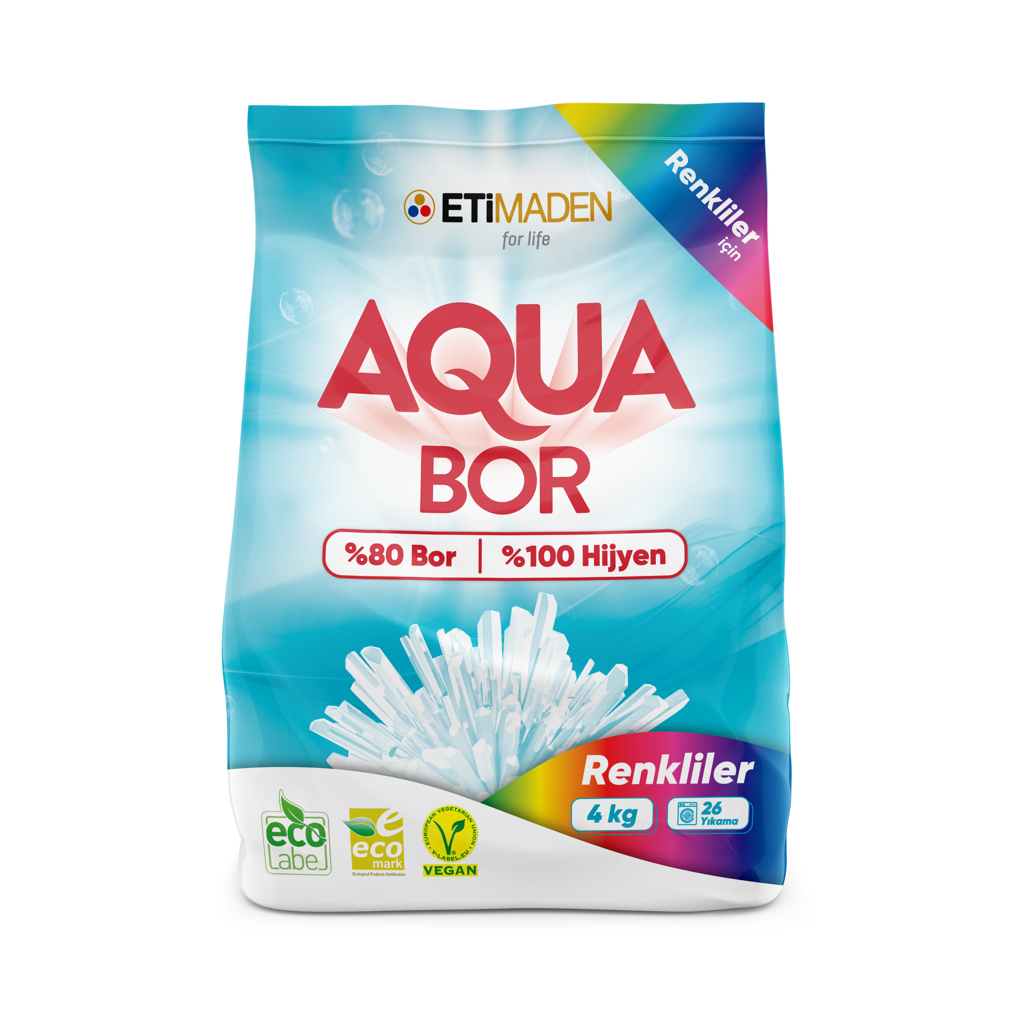 AquaBor Toz Çamaşır Deterjanı 4 kg - Renkliler