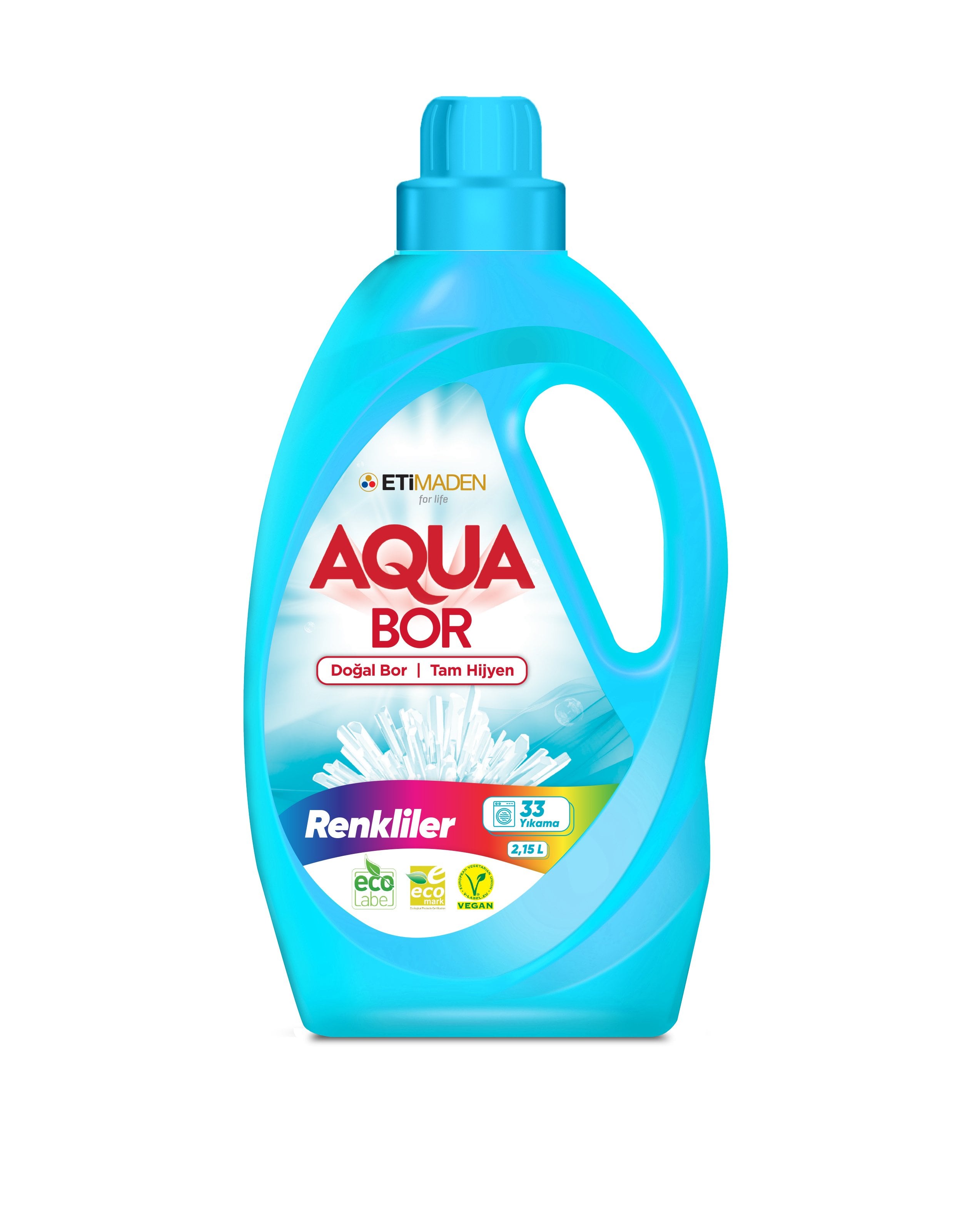 AquaBor Sıvı Çamaşır Deterjanı 2,15 lt - Renkliler