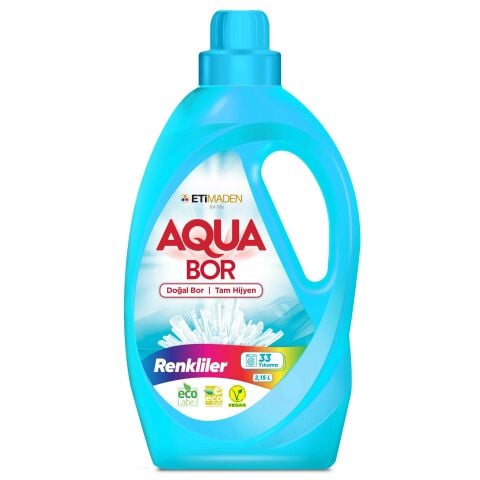 AquaBor Sıvı Çamaşır Deterjanı 2,15 lt - Renkliler