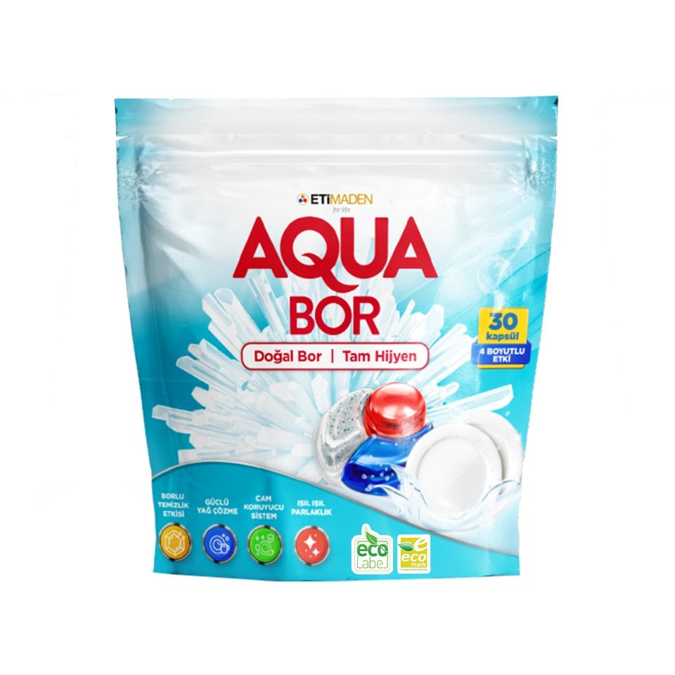 AquaBor Bulaşık Makinesi Kapsülü 30'lu